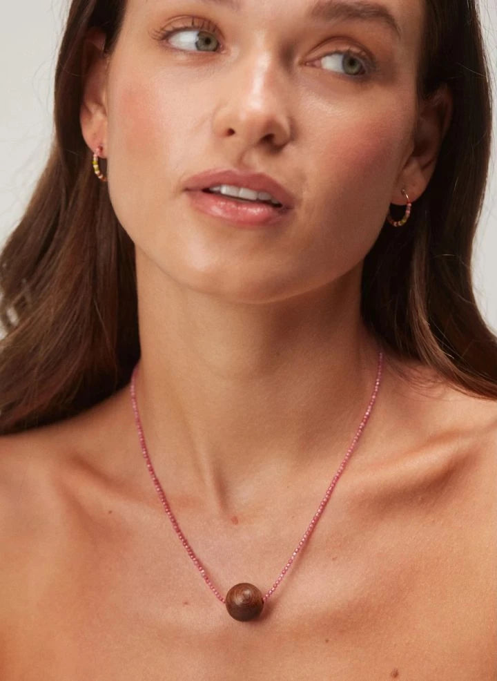 Anni Lu - Pink Mood Necklace | Hibiscus