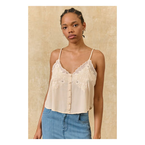 Louise Misha - Suena Strap Top | Cream