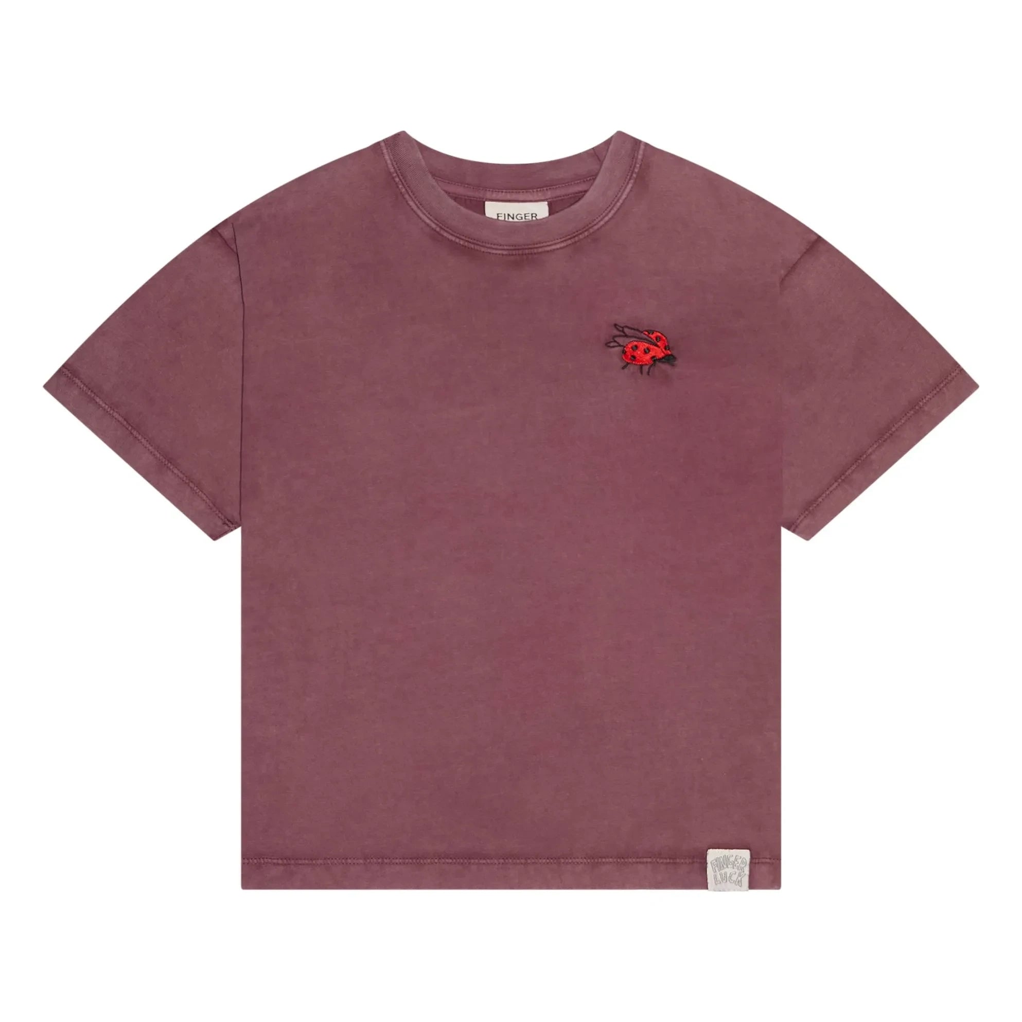Finger in the Nose - Queen T-Shirt Made of Organic Cotton | Eggplant