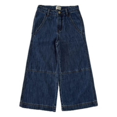 Longlivethequeen - Topstitched Wide Leg Jeans | Raw Denim