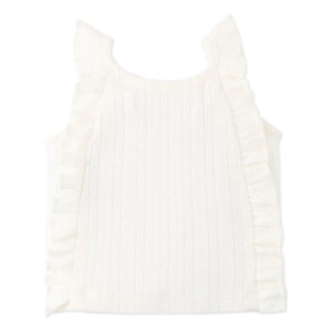 Gingersnaps - Freyja Pointelle Top | Ecru
