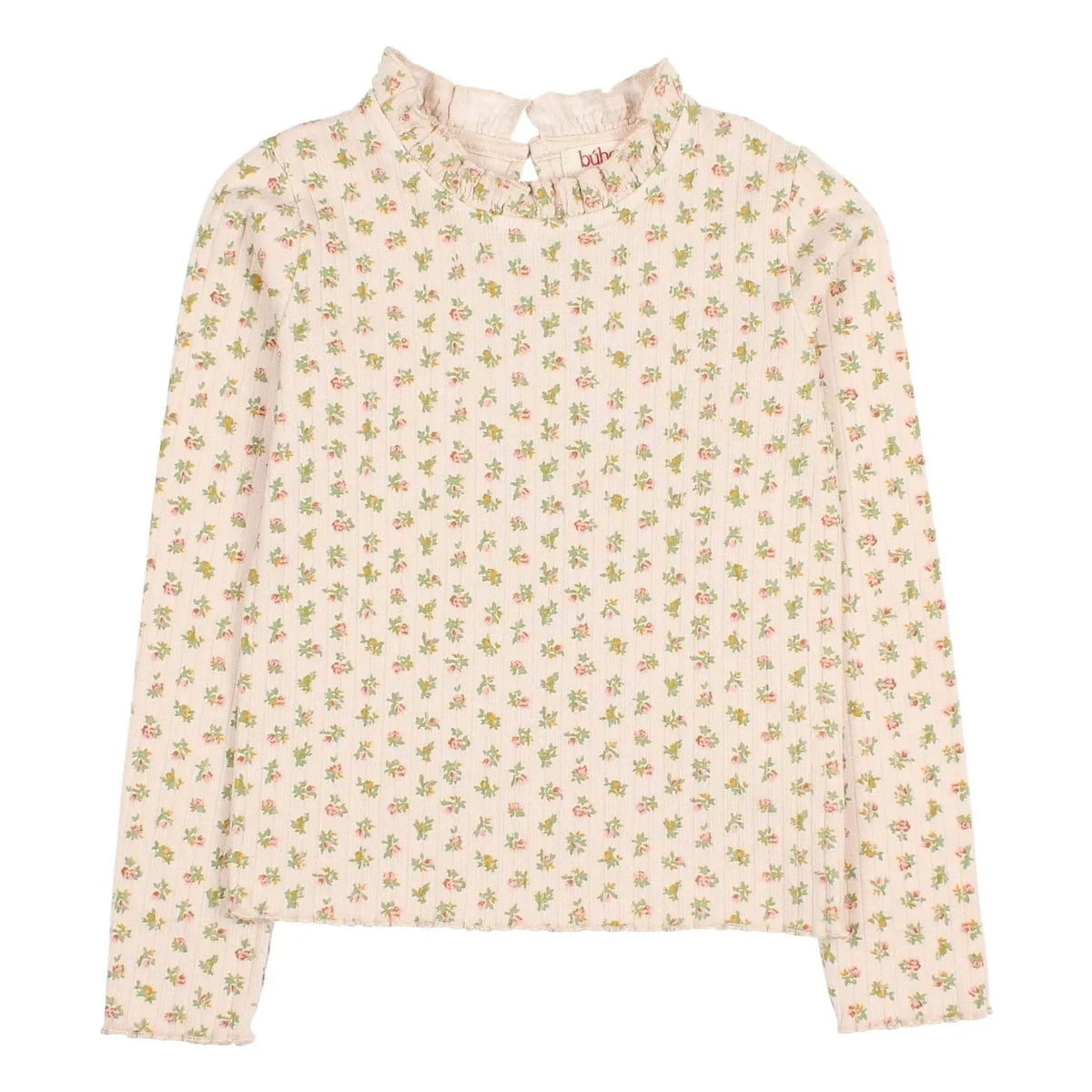 Búho - Floral Cottage Ribbed T-Shirt | Light Pink