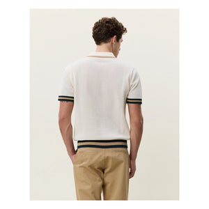 Les Deux - Lace Knit Polo | Off-white
