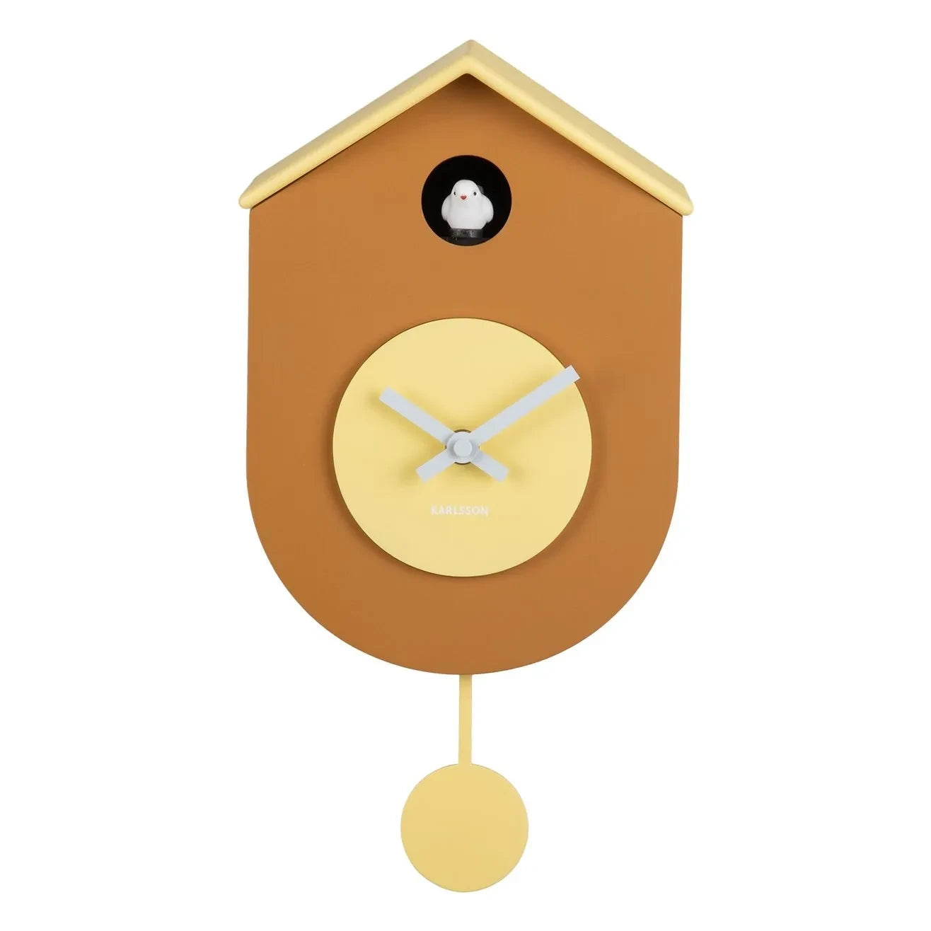Present Time - Grato Cuckoo Wall Clock | Yellow