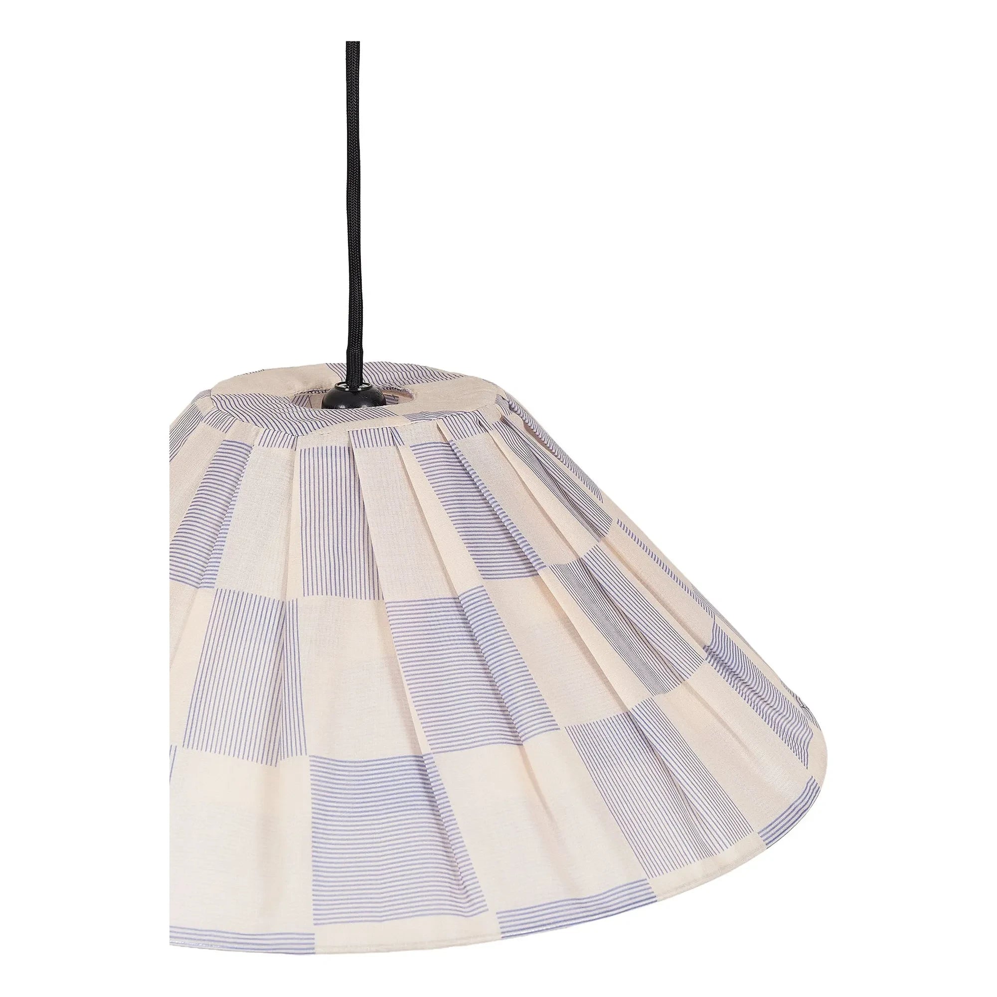 Nobodinoz - Ava Checked Lampshade | Blue