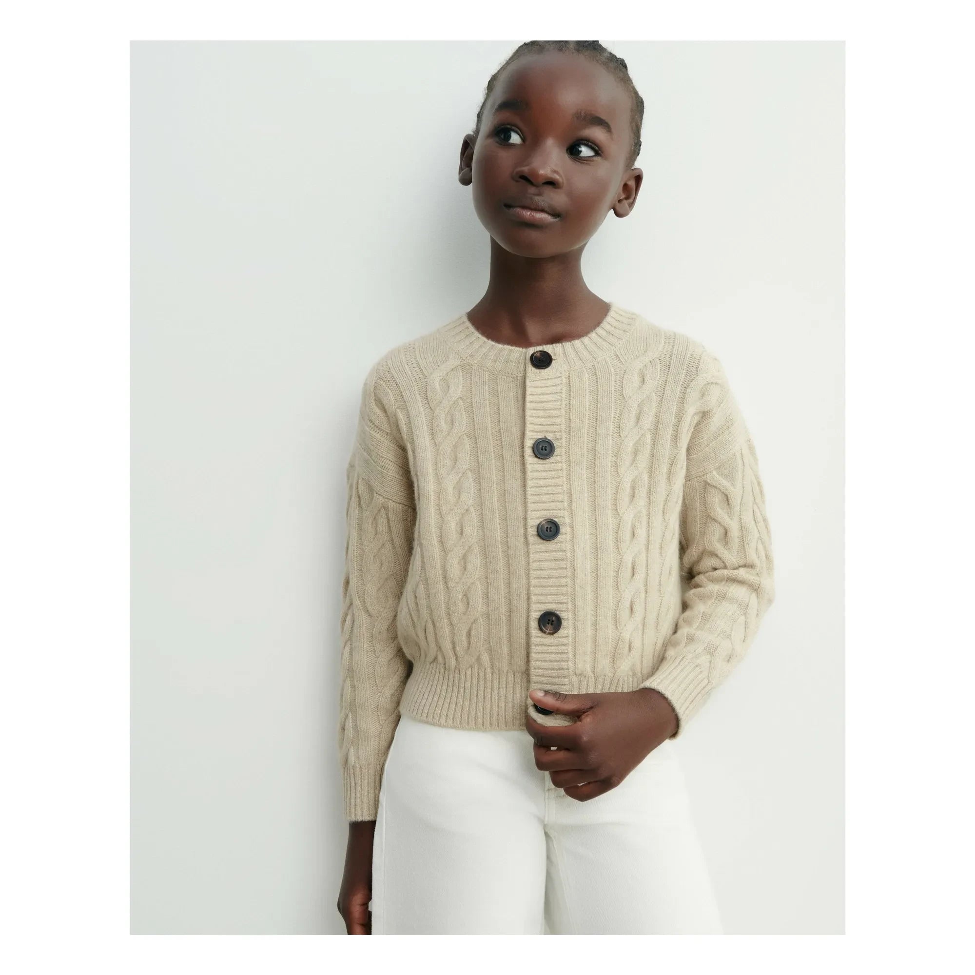 Bompard - Knitted Cashmere Cardigan | Cream
