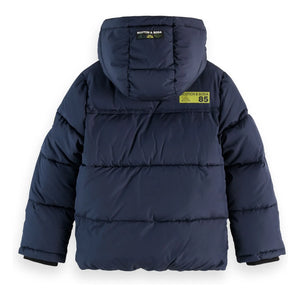 Scotch & Soda - Short Puffer Jacket | Navy Blue