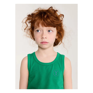 Bobo Choses - Have Fun Face Modal and organic cotton tank top | Green