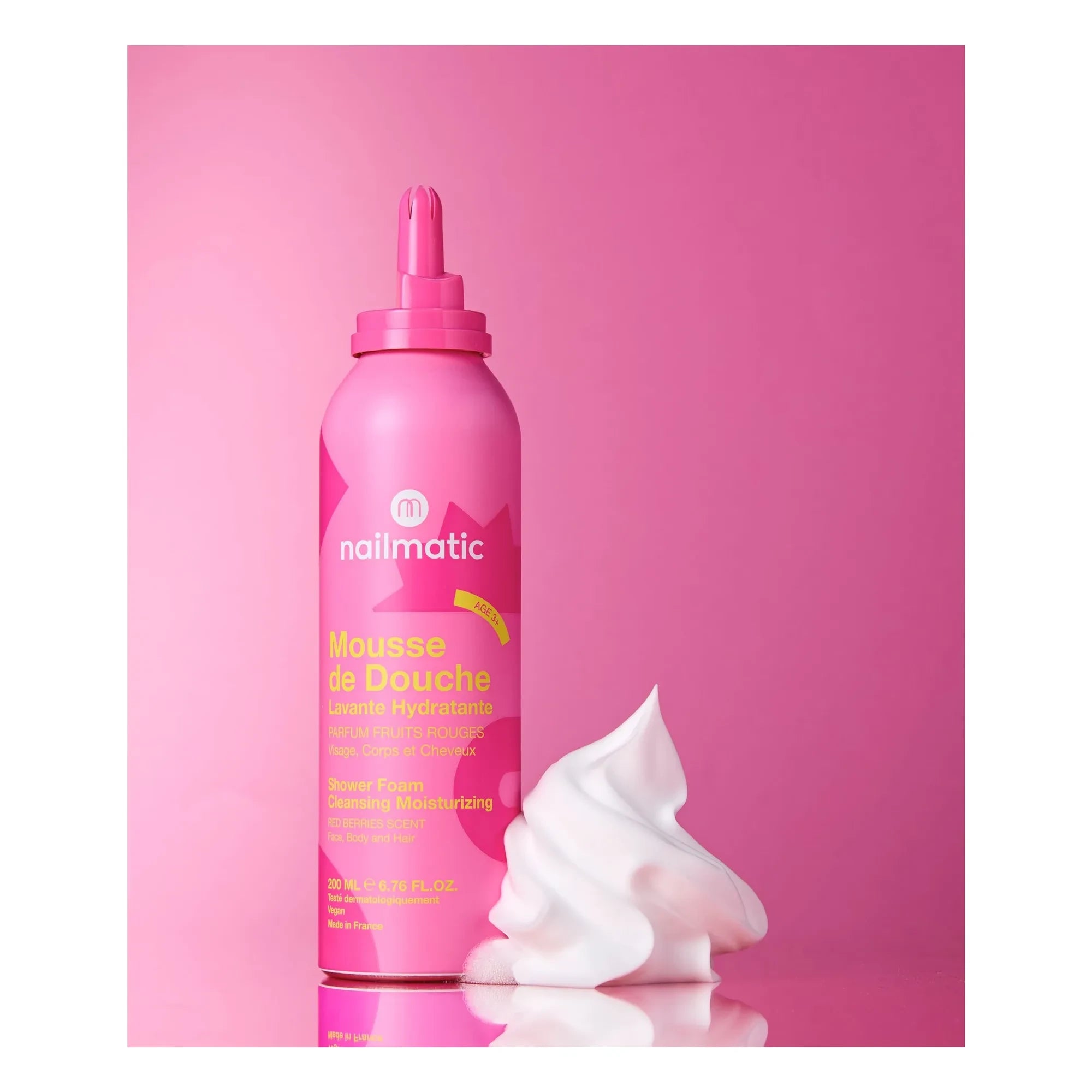 Nailmatic Kids - Red Berry Shower Mousse - 200 ml