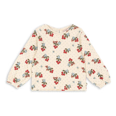 Konges Sløjd - Chleo Cherries Organic Cotton Blouse | Beige