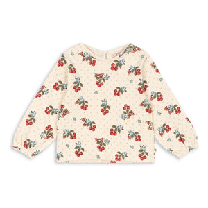 Konges Sløjd - Chleo Cherries Organic Cotton Blouse | Beige