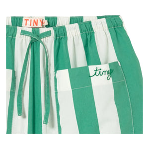 Tinycottons - Green Small Striped Trousers