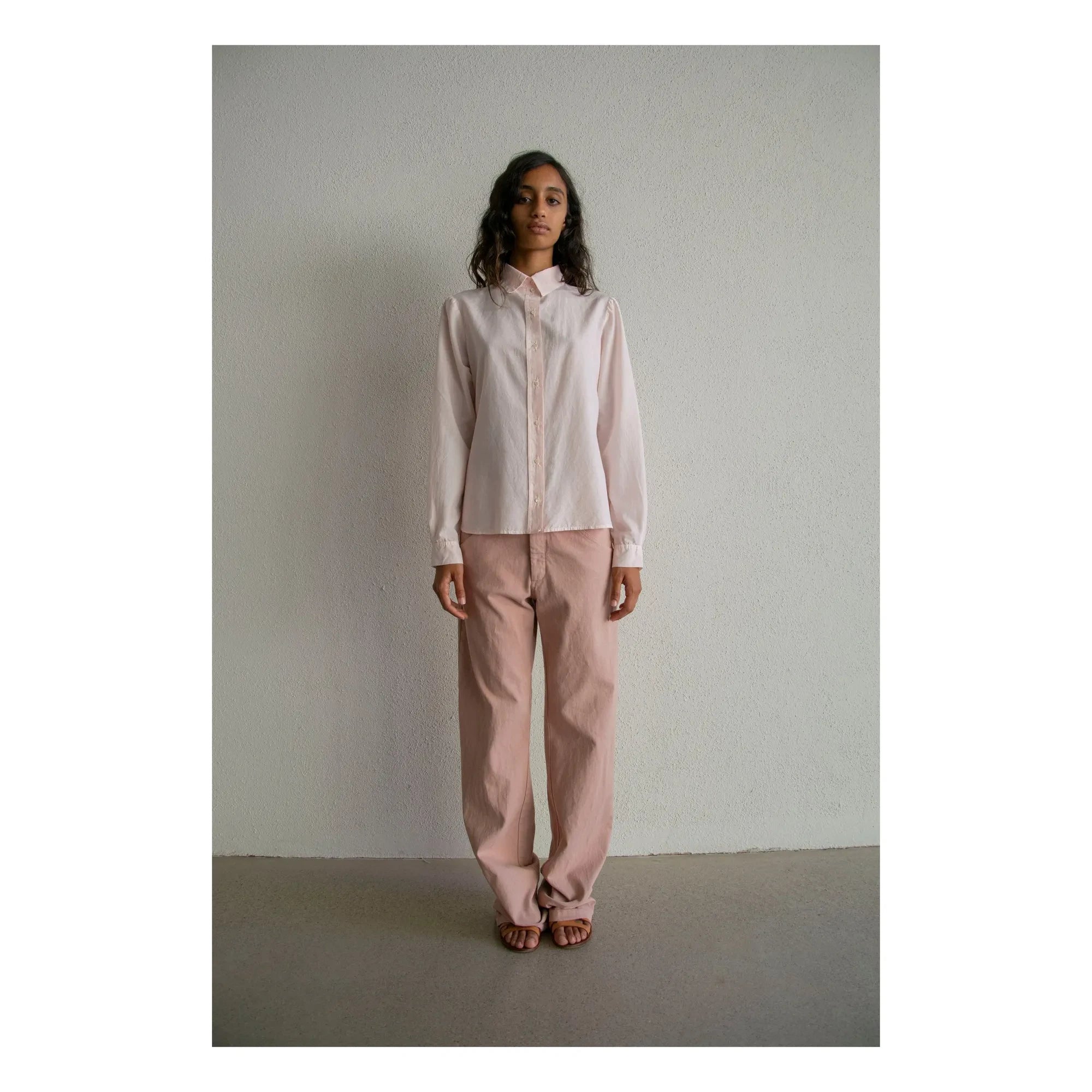 THEAVANT - L'Homme Silk and Cotton Poplin Shirt | Light Pink