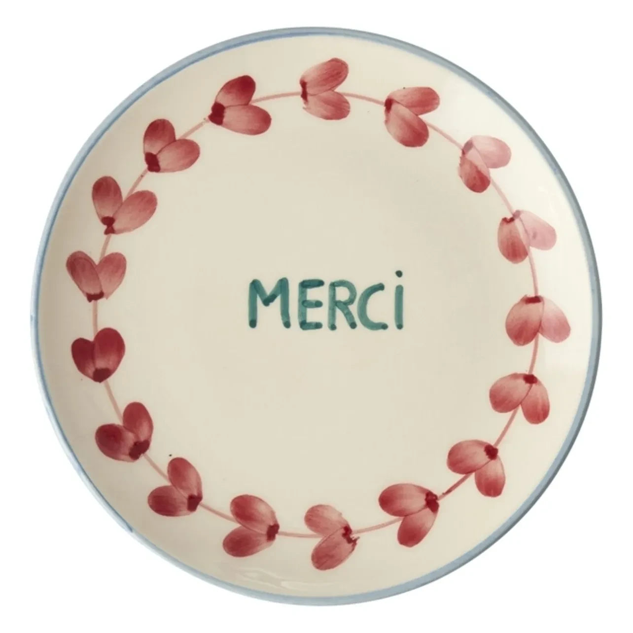 Rice - Merci Ceramic Dessert Plate | Pink