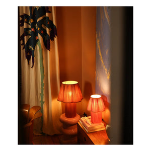 Doing Goods - Myra Silk Table Lamp | Fuchsia