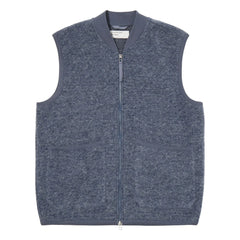 Universal Works - Sleeveless Zip-up Vest | Steel