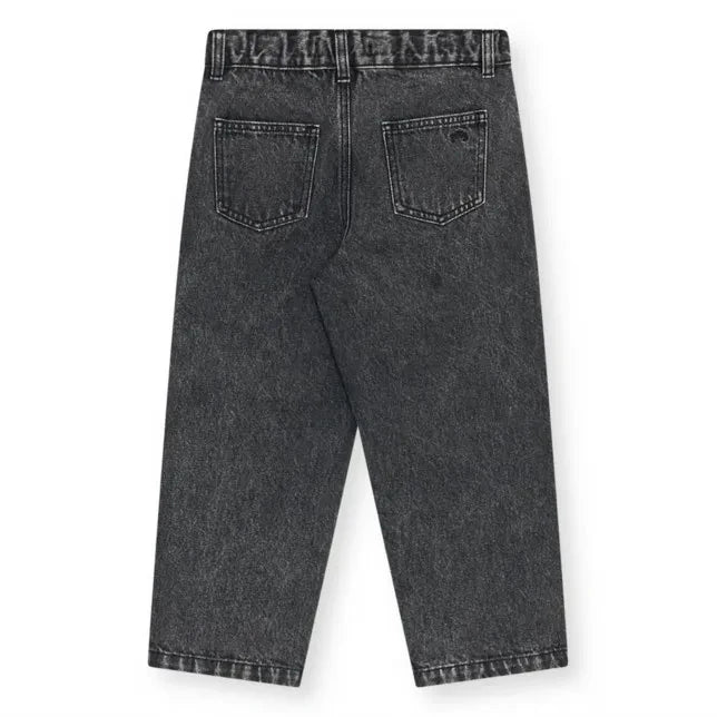 The New Society - Wide Leg Jeans | Merle Grey - Black