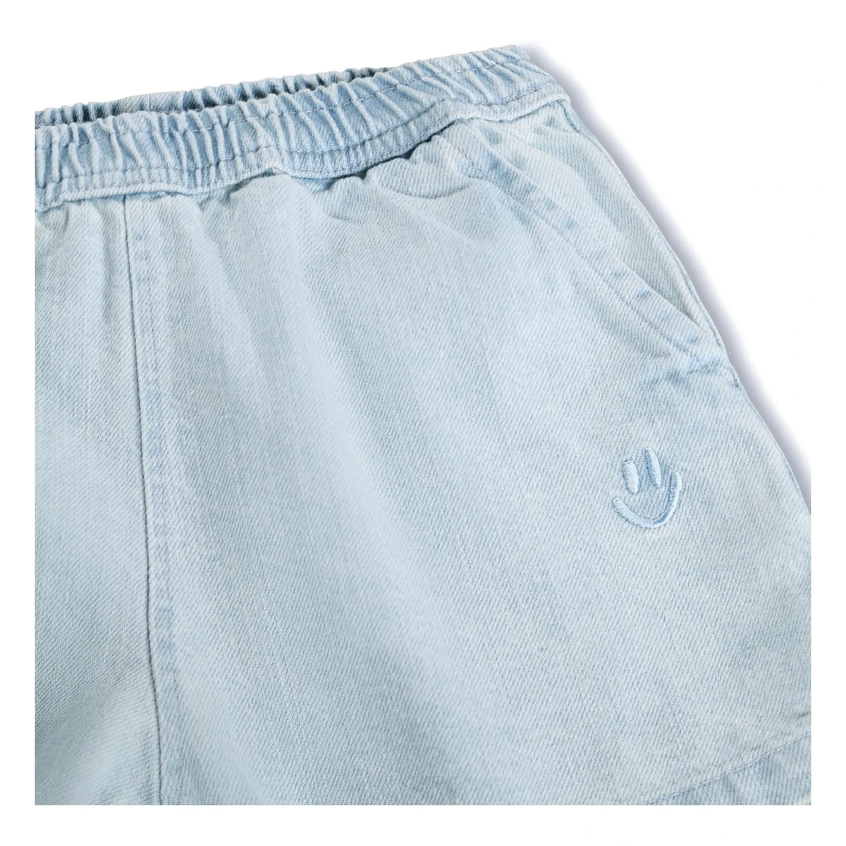 Molo - Denim Shine Organic Cotton Shorts | Light Blue