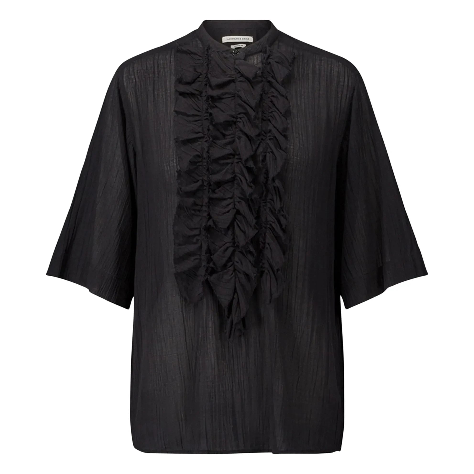 Laurence Bras - Blouse Magrita Kısa Pamuklu | Siyah
