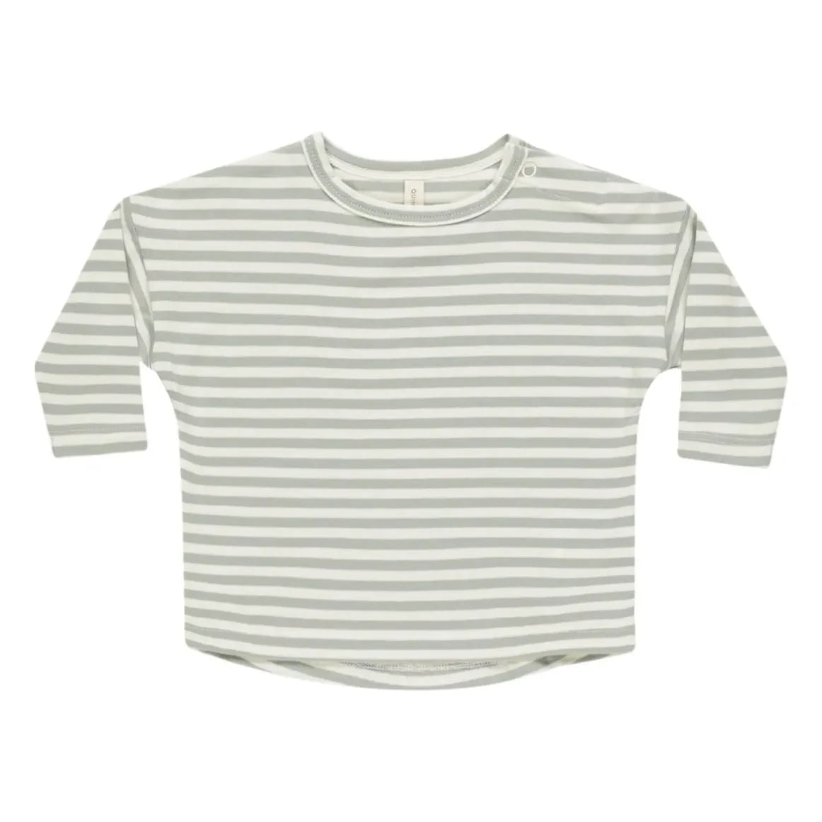 Quincy Mae - Bisiklet yaka T-shirt | Kırık beyaz