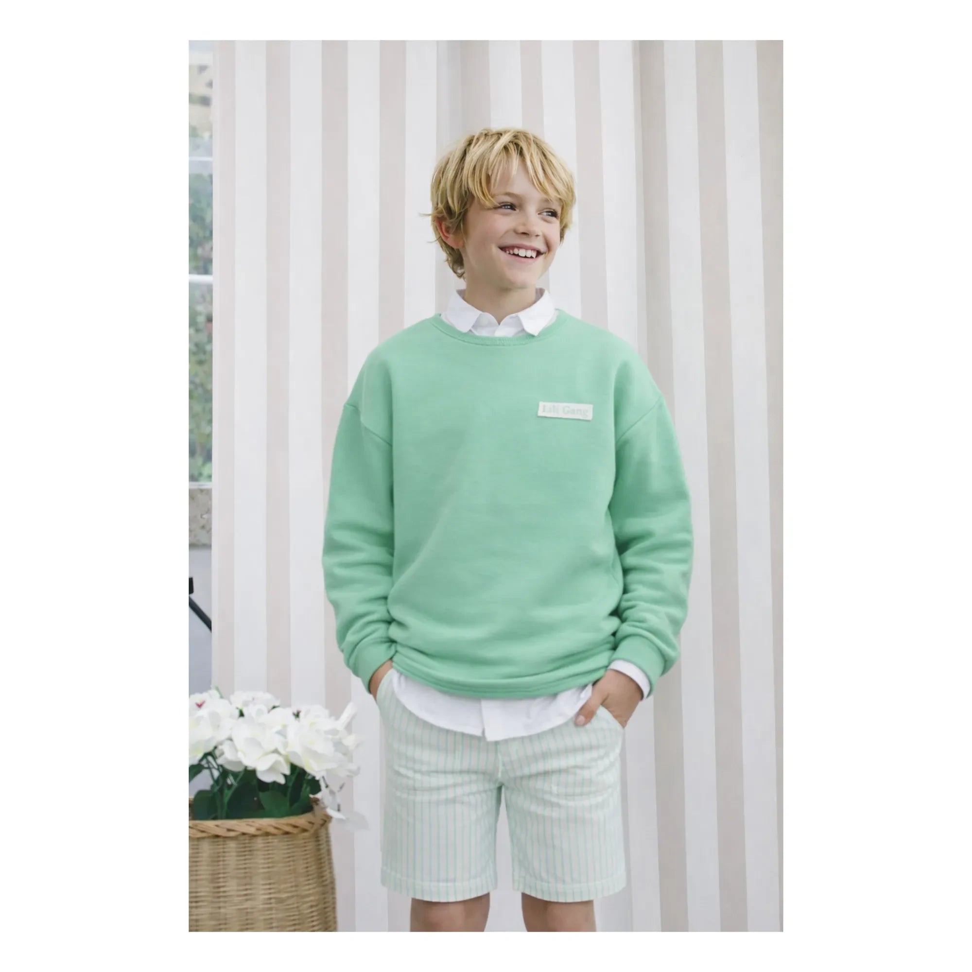 Lililotte - Solal Organic Cotton Sweatshirt | Mint Green