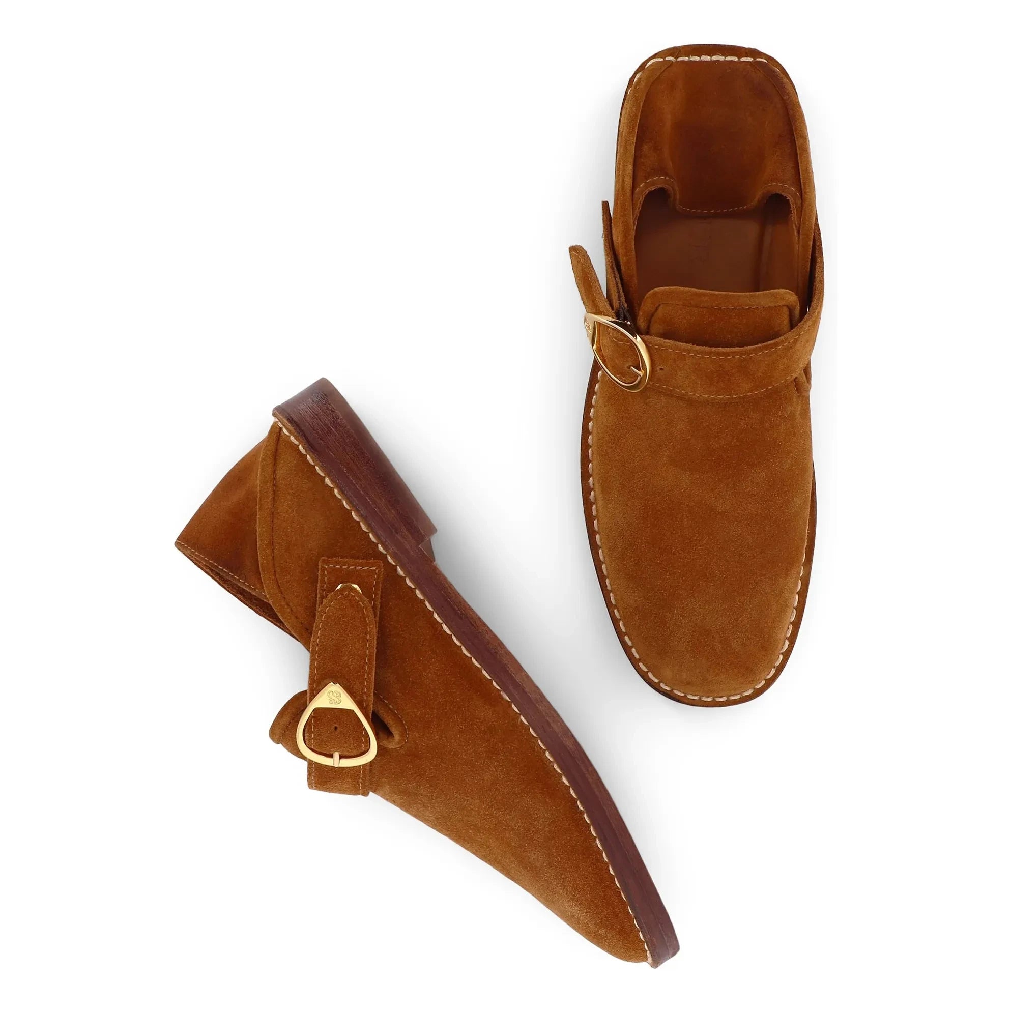 Socque Paris - Lucca Suede Loafers | Camel