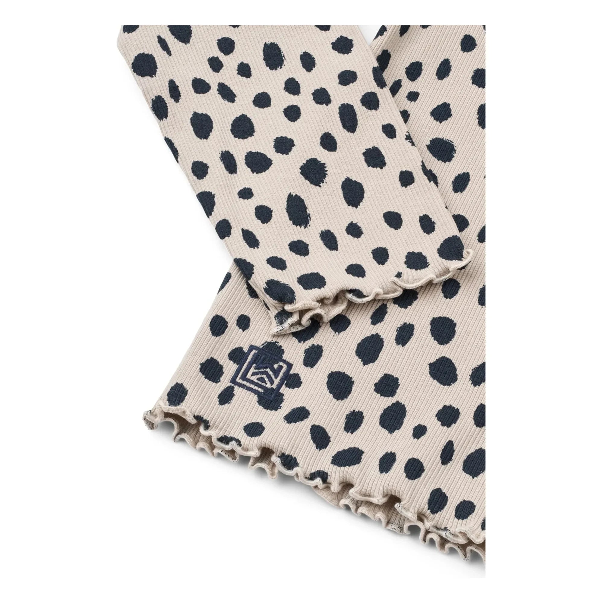 Liewood - Nieve Leopard Organic Cotton Ribbed T-shirt | Oatmeal