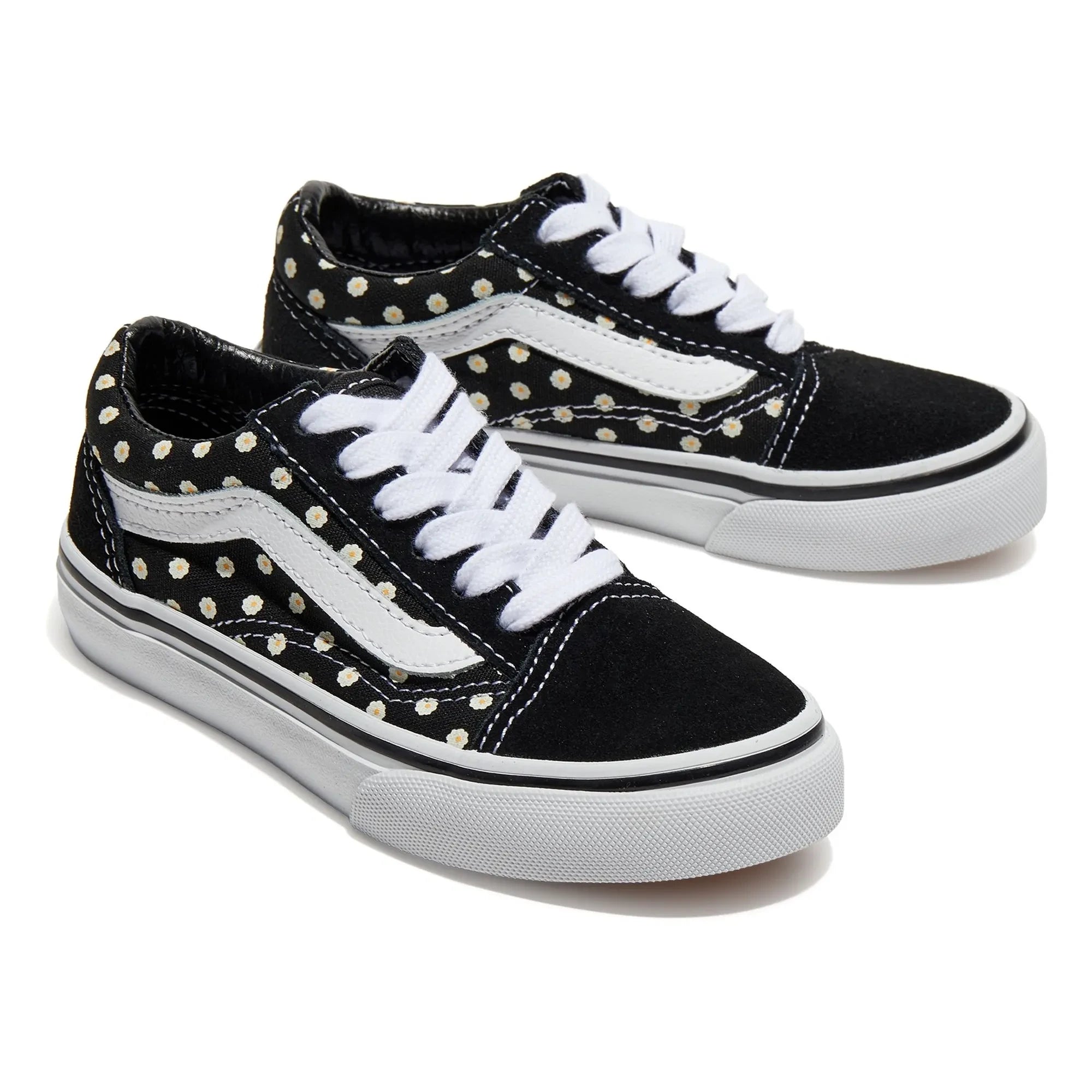 Vans - Old Skool Floral Pattern Lace-Up Sneakers | Black