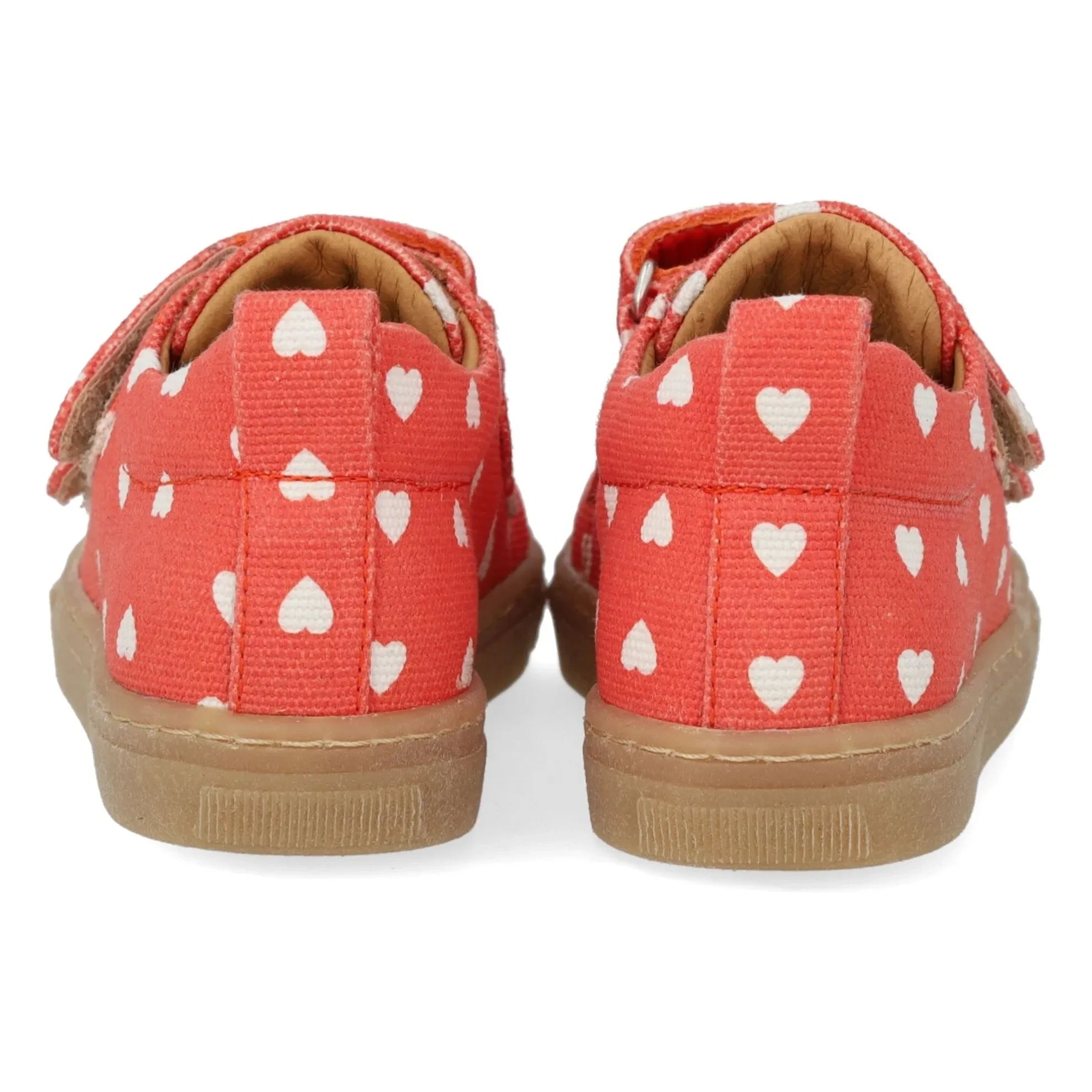 Angulus - Mini Hearts Double Scratch Sneakers | Red