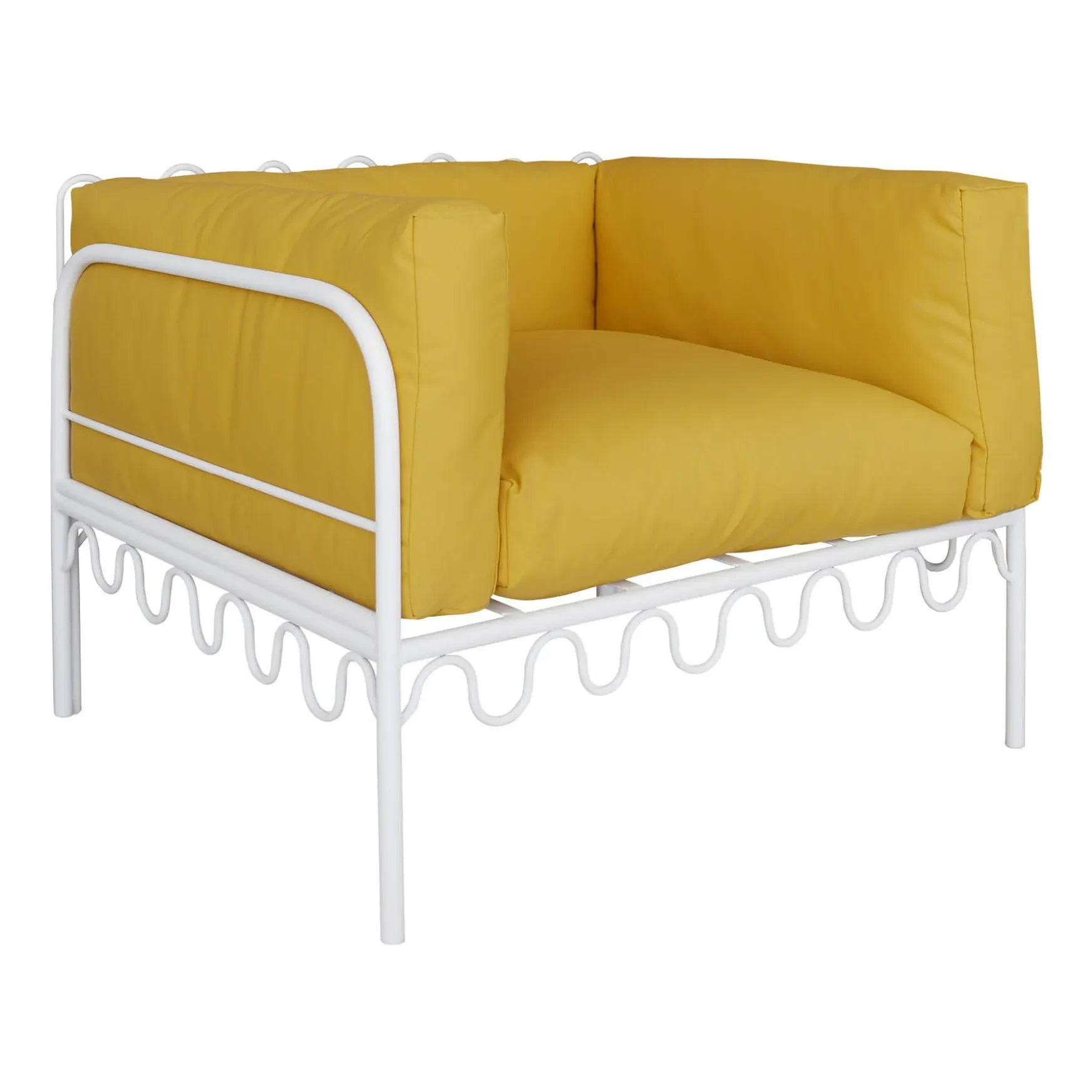 Honoré - Dolores Outdoor Lounge Chair - Waterproof Fabric | Gold