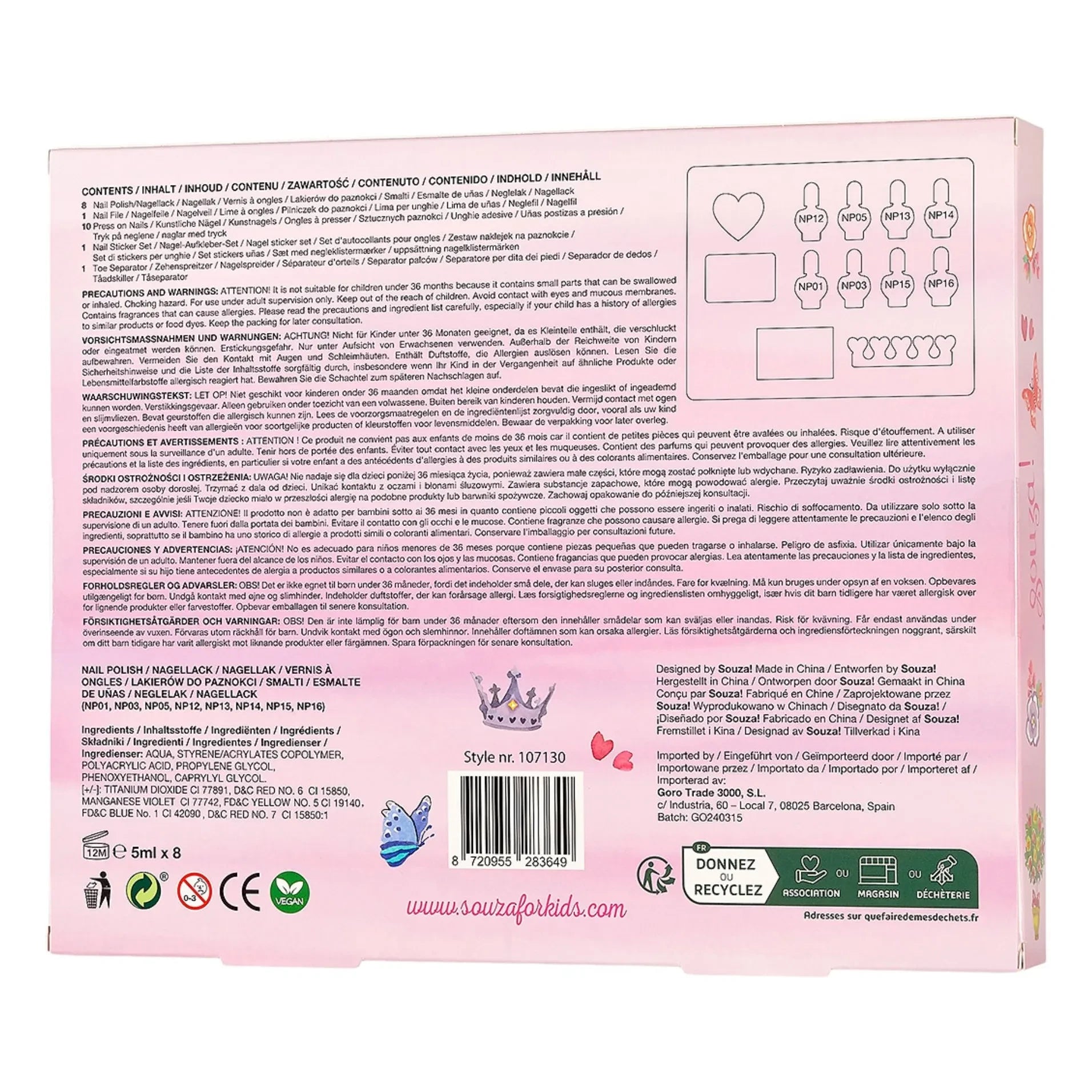 Souza - Princess Nail Polish Set