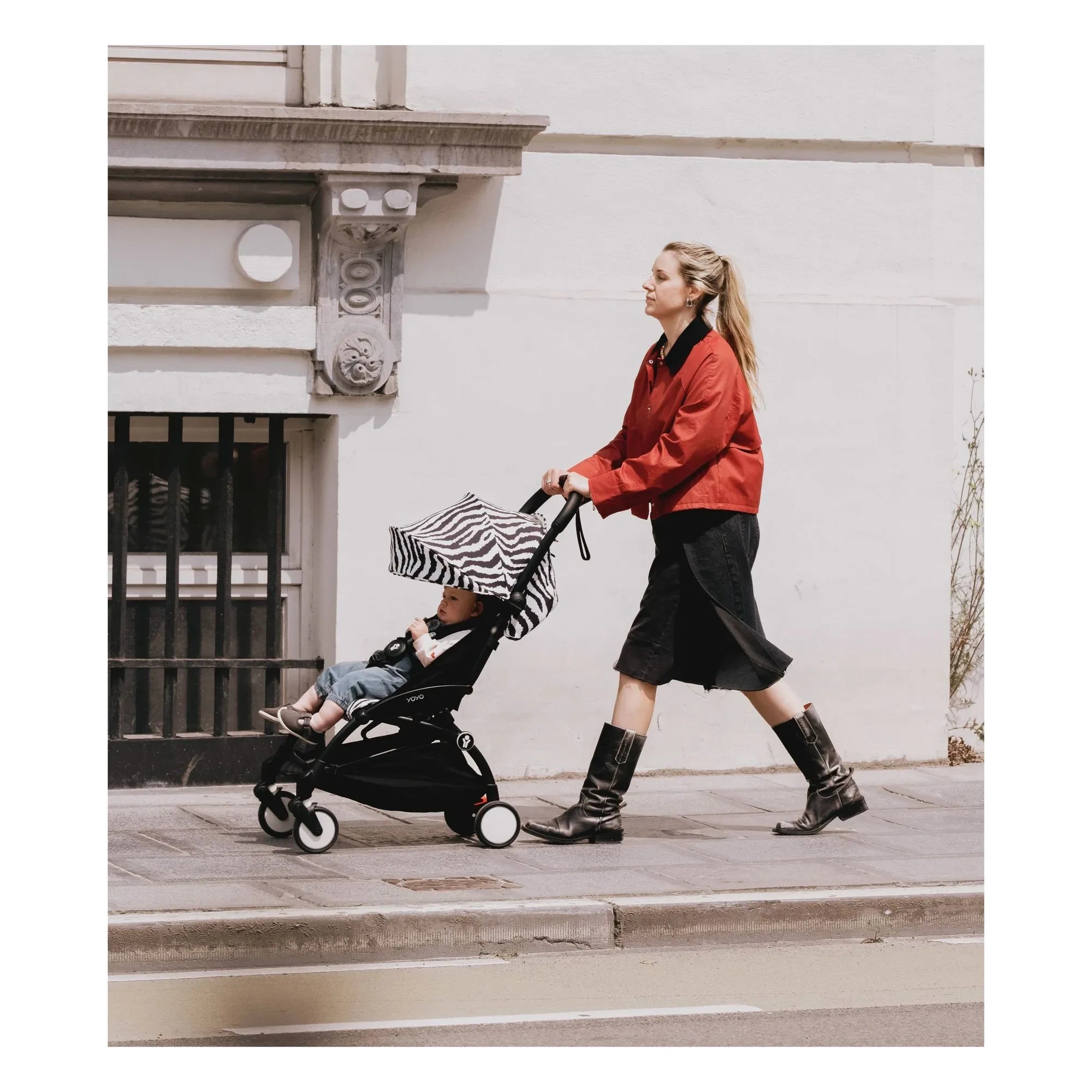Stokke® - YOYO³ 6+ Baby Stroller White Frame | Zebra
