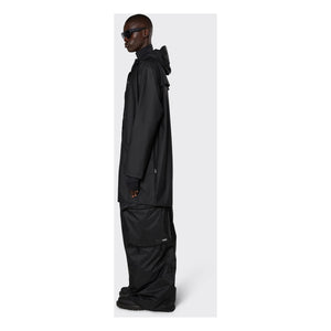 Rains - Unisex Long Waterproof Wax Coat | Black