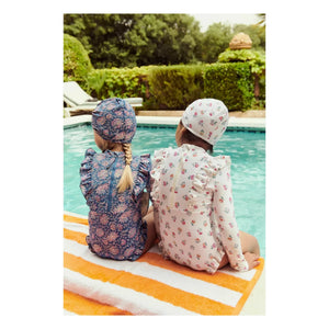 Louise Misha - Aurélie Recycled Linen Swimsuit | Blue