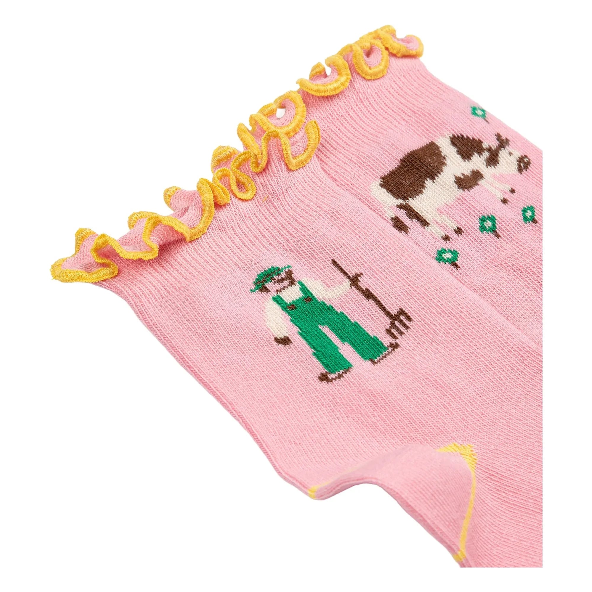 Bobo Choses - Organic cotton farm ruffled socks | Pink