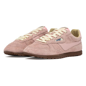 Autry - Windspin Low Suede and Leather Basketball Shoes | Pink
