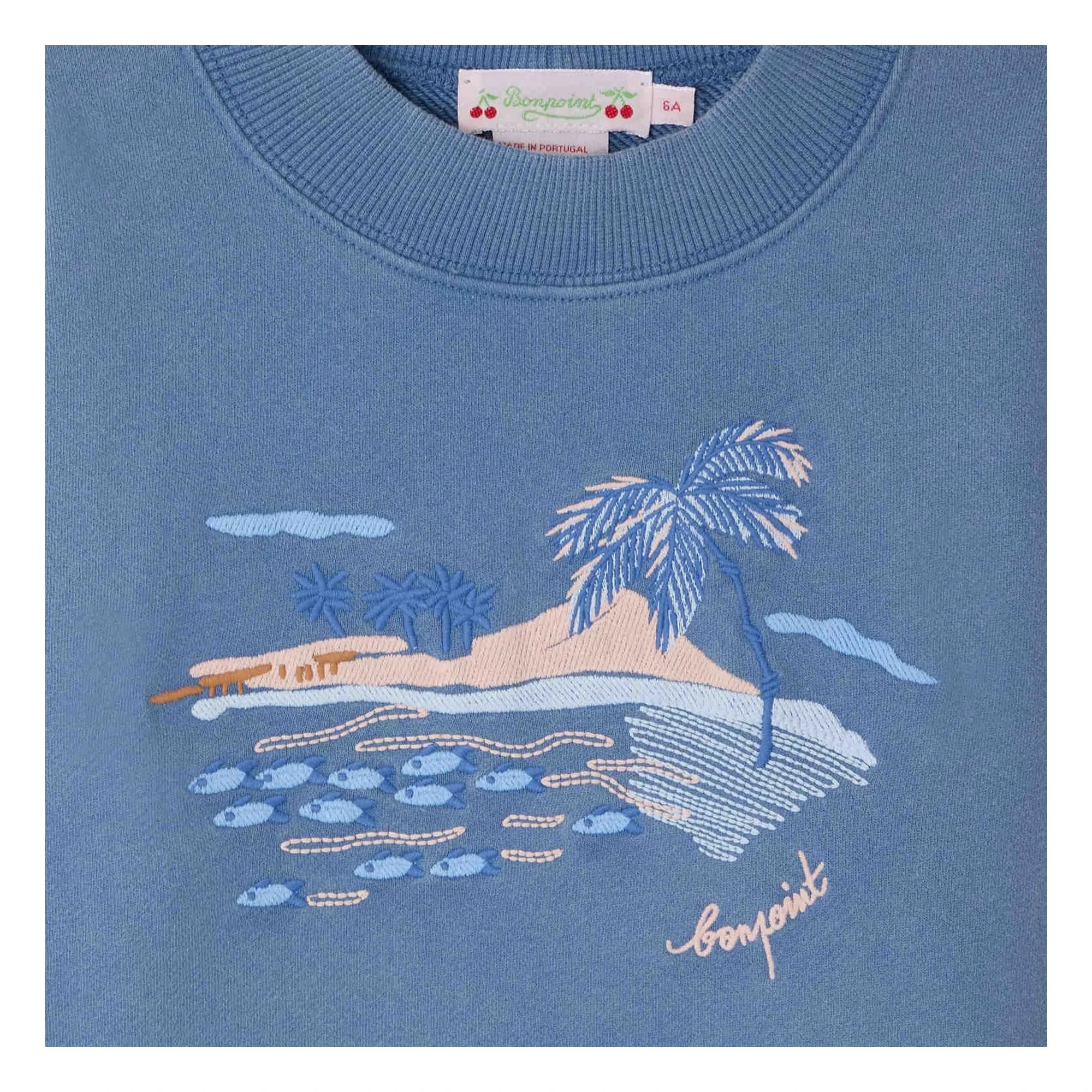 Bonpoint - Lika sweatshirt | Azure mavi