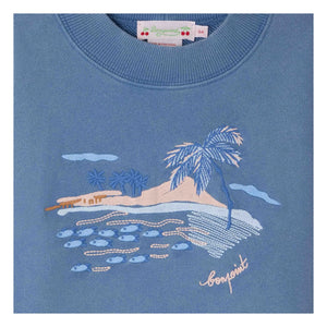 Bonpoint - Lika sweatshirt | Azure mavi