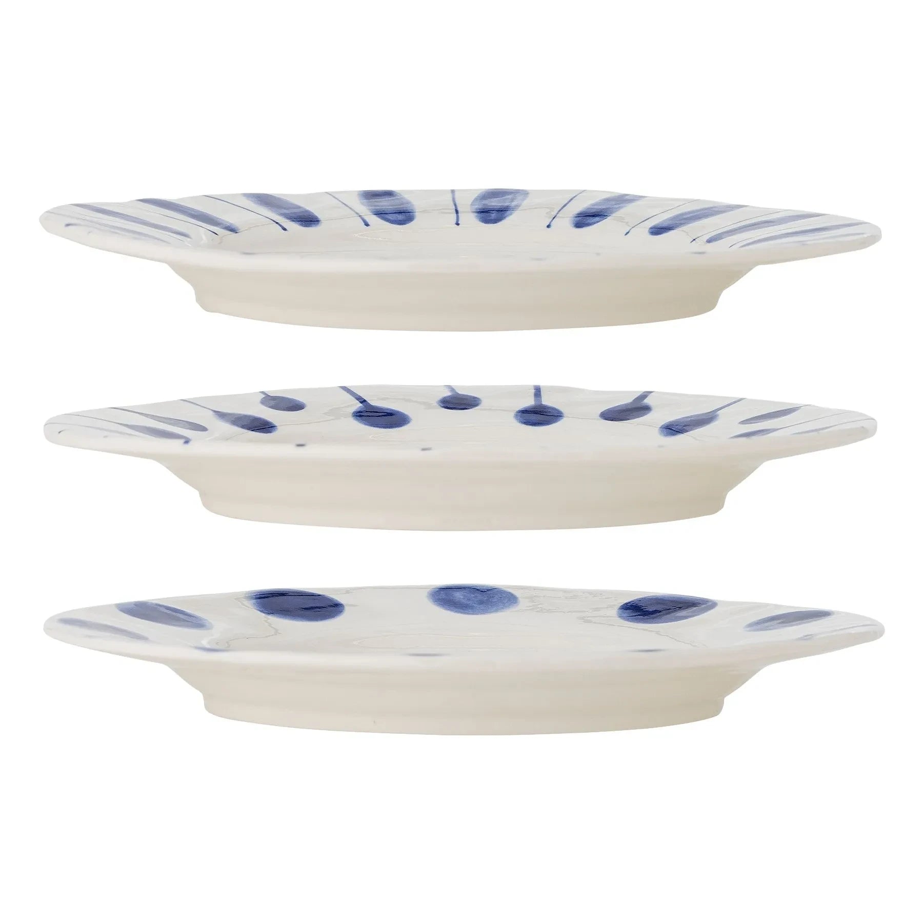 Bloomingville - Linora Plates - Set of 3 | Blue