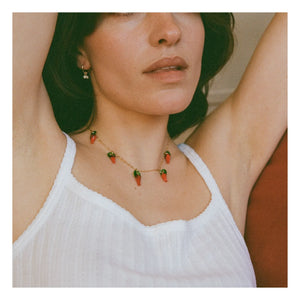 Camille Colette Studio - Red Chili Pepper Necklace