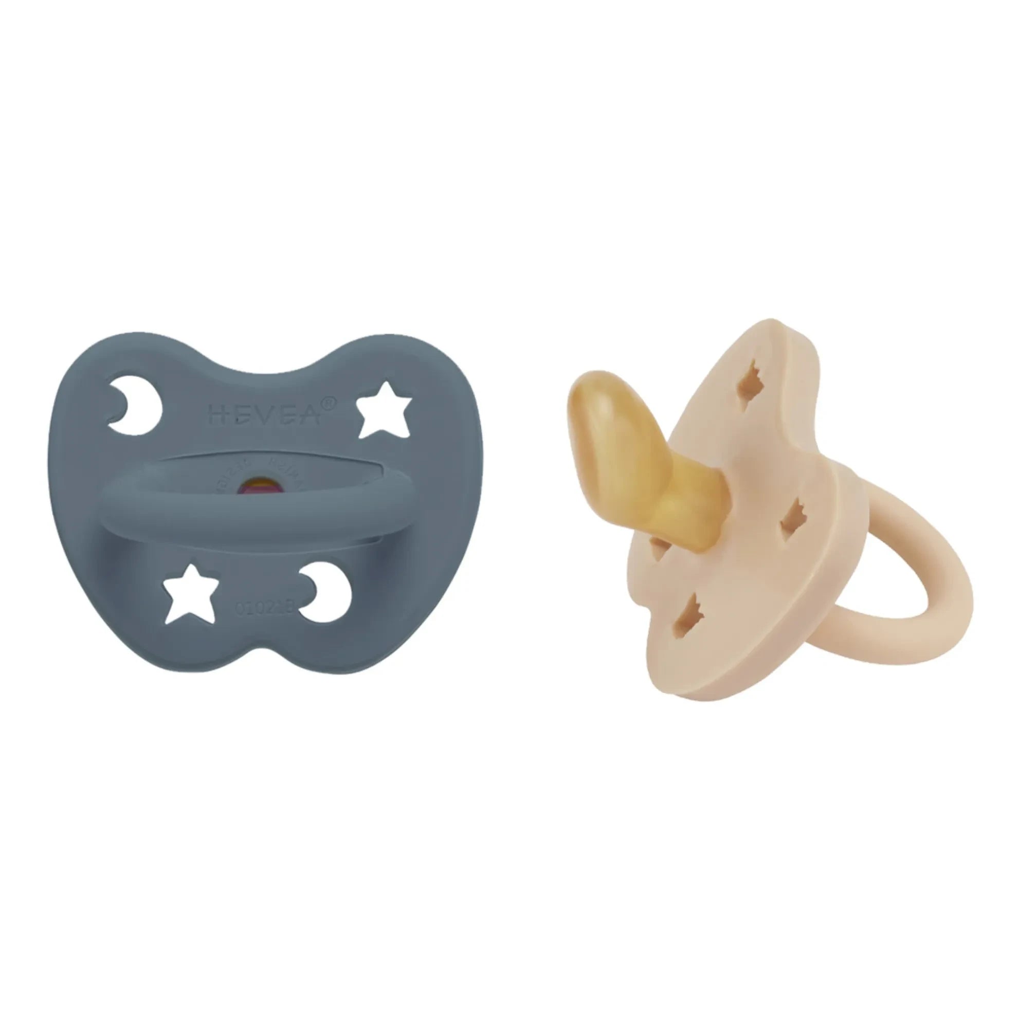 Hevea - Natural Rubber Physiological Pacifiers - Set of 2 | Ocean