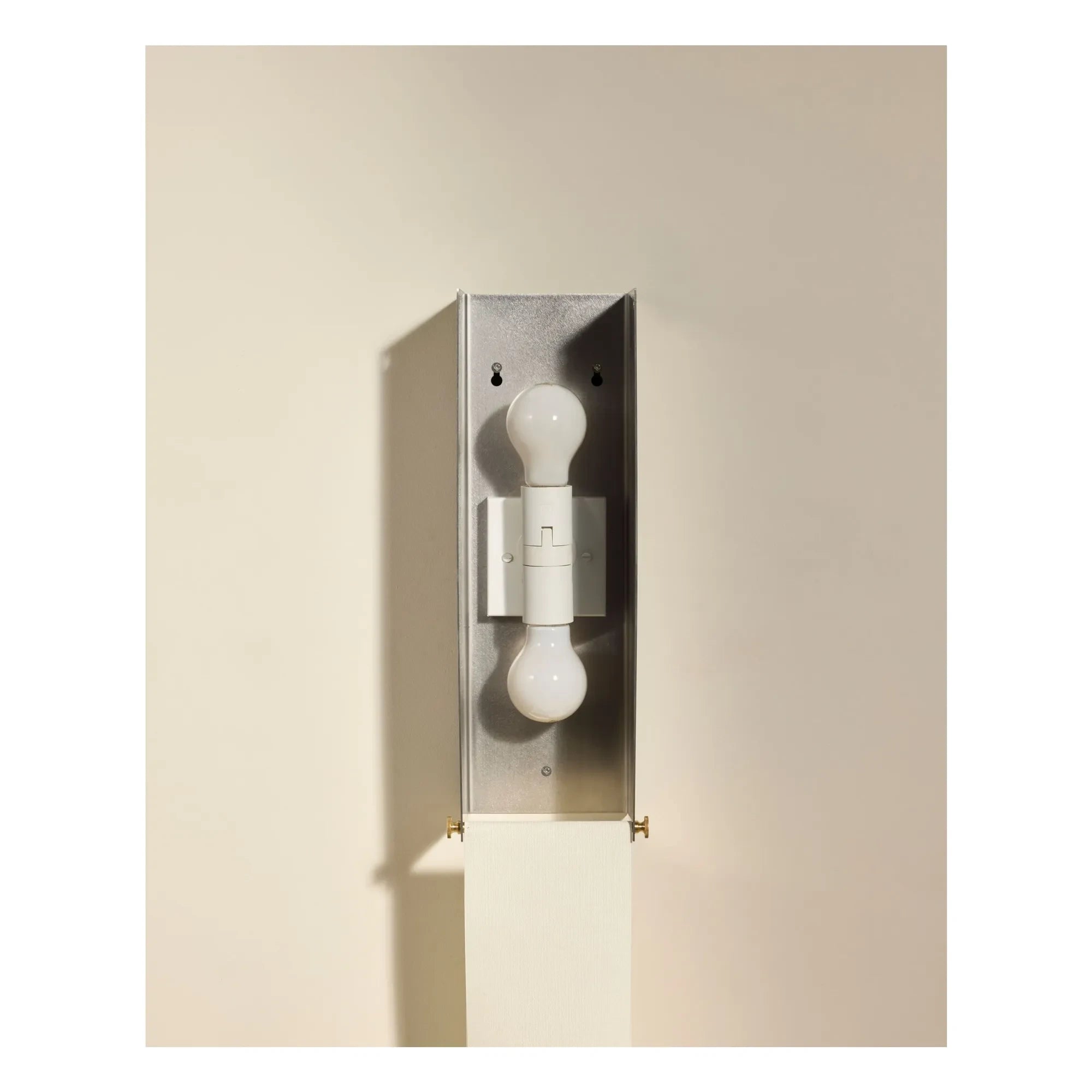 Maison Sarah Lavoine - Brushed Stainless Steel Wall Lamp Boxie | Steel