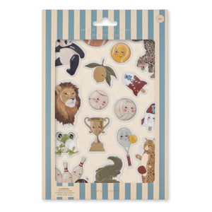 Konges Sløjd - Tüylü çıkartmalar Hayvanlar | Mavi