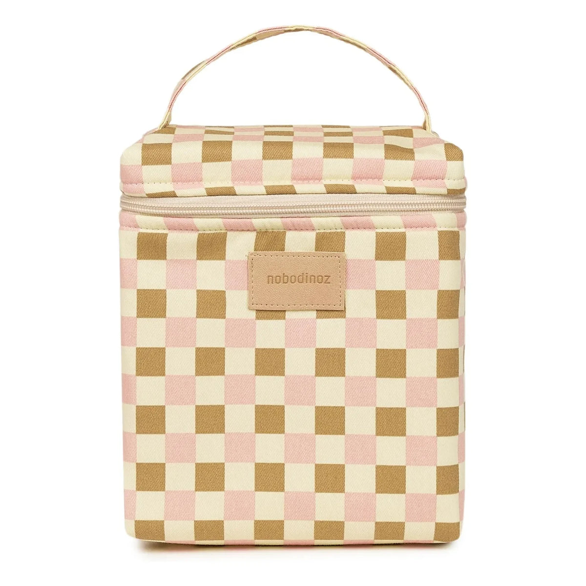 Nobodinoz - Hyde Park Mosaic lunch bag with thermos | Pink
