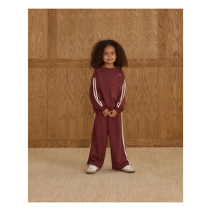 Rylee + Cru - Mini ribbed joggers | Burgundy