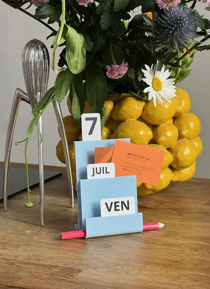 Warren & Laëtitia - Joe's Perpetual Calendar | Light Blue