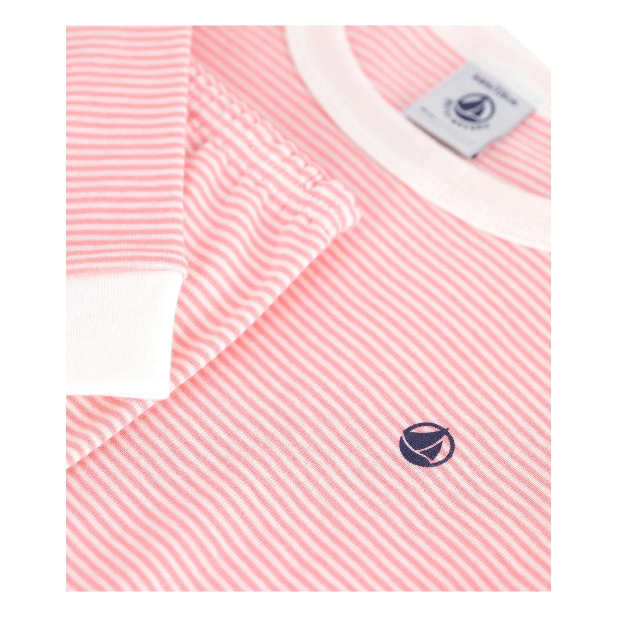 Petit Bateau - Milleraies Organic Cotton Slim Fit Striped Pajamas | Red