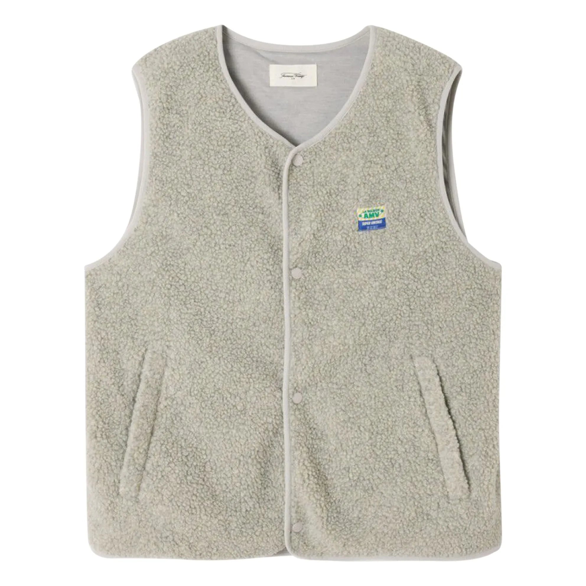 American Vintage - Hoktown Sleeveless Vest Made from Recycled Fibers | Heather Gray