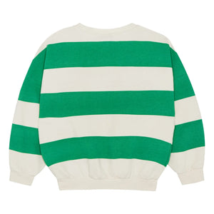The Campamento - Oversized Striped Sweatshirt | Green