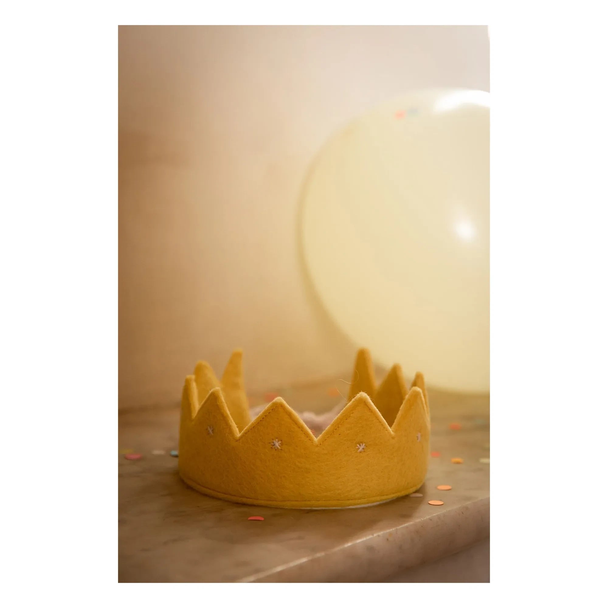 Muskhane - Felt Kumari Headband | Yellow